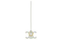 CELINE Triomphe Keyring Charm In Smooth Calfskin