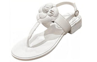 CHANEL Strap Sandals Women's White