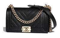 CHANEL Leboy Cow Leather Crossbody Bag Shoulder Bag Medium Size Women's Black