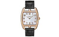 HERMES Wrist Watch Quartz Movement Crocodile Leather Strap White Dial Women's Watch 037654WW00