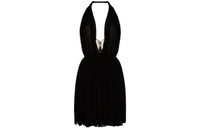 SAINT LAURENT Gathered Open Back Dress