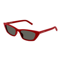 SAINT LAURENT Recycled Acetate Cat Eye Sunglasses Women's Red