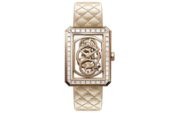 CHANEL BOY · FRIEND Collection Wrist Watch Manual Mechanical Movement Cowhide Strap Cut-Out Dial Women's