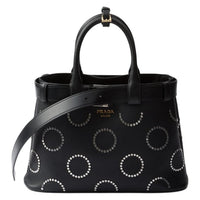 PRADA Leather Shoulder Bag, Crossbody Bag, Handbag Small Size Women's Black