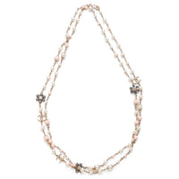 CHANEL 2000s Cc Beaded Pearl Necklace