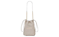 SAINT LAURENT Leather Shoulder Bag Crossbody Bag Women's Ecru