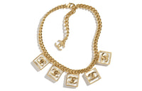 CHANEL Necklaces Women's Gold