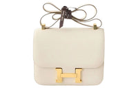 HERMES Constance Epsom Leather Shoulder Bag Crossbody Bag Regular Women's 10 Craie Milkshake White