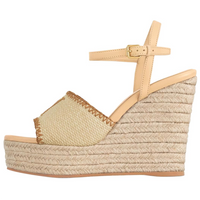 LOUIS VUITTON Helios Strap Sandals 8.5cm Women's Beige