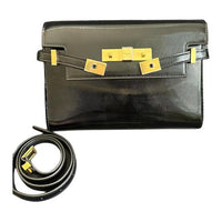 SAINT LAURENT Cow Leather Crossbody Bag, Shoulder Bag Small Size Women's Black
