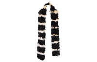 SAINT LAURENT Knit Scarves Women's Black White