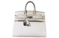 HERMES Birkin Epsom Leather Birkin Bag Handbags Women's 10 Craie Milkshake White
