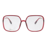 DIOR Acetate Square Eyeglass Frames Women's Red