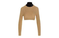 PRADA Crop Tops Women's Gold