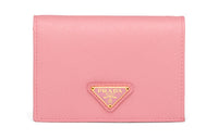 PRADA Saffiano Leather Wallet Small Size Women's Petal Pink