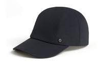 HERMES Cotton Palladium-Plated Silk Rayon Baseball Caps Men's Marine Blue