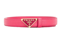 PRADA Leather Belts Women's Pink