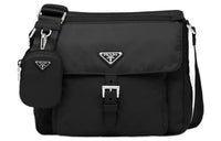 PRADA Nylon 2 in 1 Shoulder Bag, Crossbody Bag Regular Unisex Black