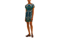 HERMES Short-Sleeved Dresses Women's Green
