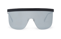 CELINE Metal Irregular Shape Sunglasses Men's Black