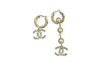 CHANEL Earrings Women's Gold