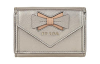 PRADA Leather Wallet Women's Silver
