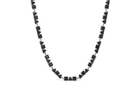 CELINE Geometric Necklace In Brass With Old Rhodium Finish And Strass