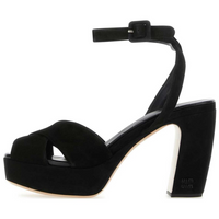 MIU MIU Strap Sandals 9.5cm Women's Black