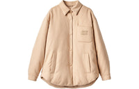 MIU MIU Weight Velour Down Jacket Jackets & Coats Women's Beige