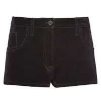 PRADA Logo plaque Denim Shorts
