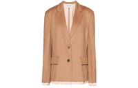 MIU MIU Single breasted Frayed Blazer