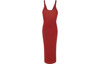 SAINT LAURENT Sleeveless Dresses Women's Red
