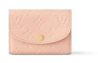 LOUIS VUITTON Cow Leather Wallet Women's Sand Marlo Pink Red