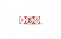 LOUIS VUITTON Metal Rings Unisex Silver/Orange
