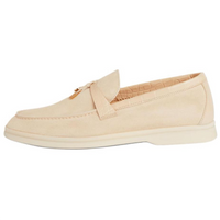 Loro Piana Summer Charms Walk Loafers Women's Beige