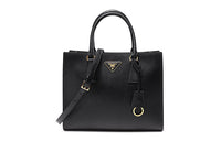 PRADA Leather Handbag Crossbody Bag Shoulder Bag Women's Black