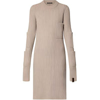LOUIS VUITTON Pocket Detail Long-Sleeved Knit Dress