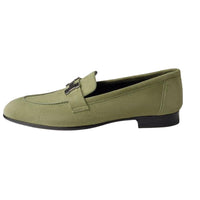 HERMES Paris Loafers Women's Green