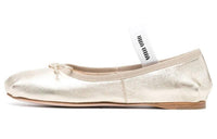 MIU MIU Mordore Casual Single Shoes Women's Gold
