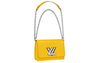LOUIS VUITTON Twist Leather Shoulder Bag Crossbody Bag Small Size Women's Yellow