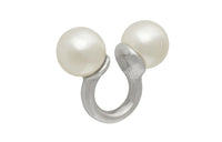 SAINT LAURENT Metal Clip-On Earrings Men's Silver
