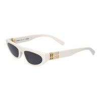 MIU MIU Acetate Rectangular Sunglasses Women's White