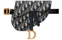 DIOR Saddle Canvas Saddle Bag, Crossbody Bag, Fanny Pack Regular Women's Marine Blue