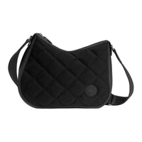 HERMES Woolycot Canvas With Swift Leather Shoulder Bag Crossbody Bag Women's Black