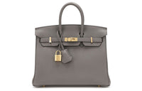 HERMES Birkin TN Leather Birkin Bag Handbags Regular Women's Galaxy Gray