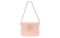MIU MIU Satin Handbag Shoulder Bag Women's Nude Pink