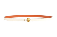 HERMES Leather Belts Women's Beige