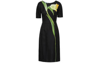 PRADA Short-Sleeved Dresses Women's Black
