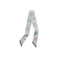 HERMES Silk Scarves Women's Gray