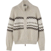 Loro Piana Cashmere Sweater Women's Beige Dark Mixed Color